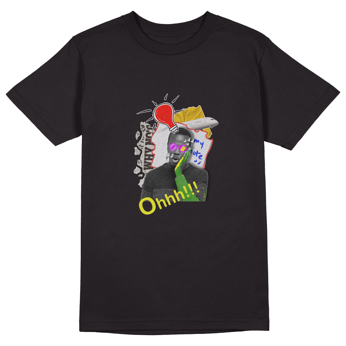 Anxiety T-shirt - Jet Blackk