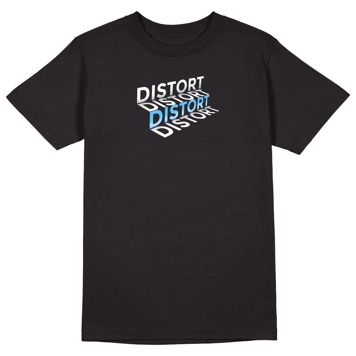 Distort T-Shirt - Jet Blackk