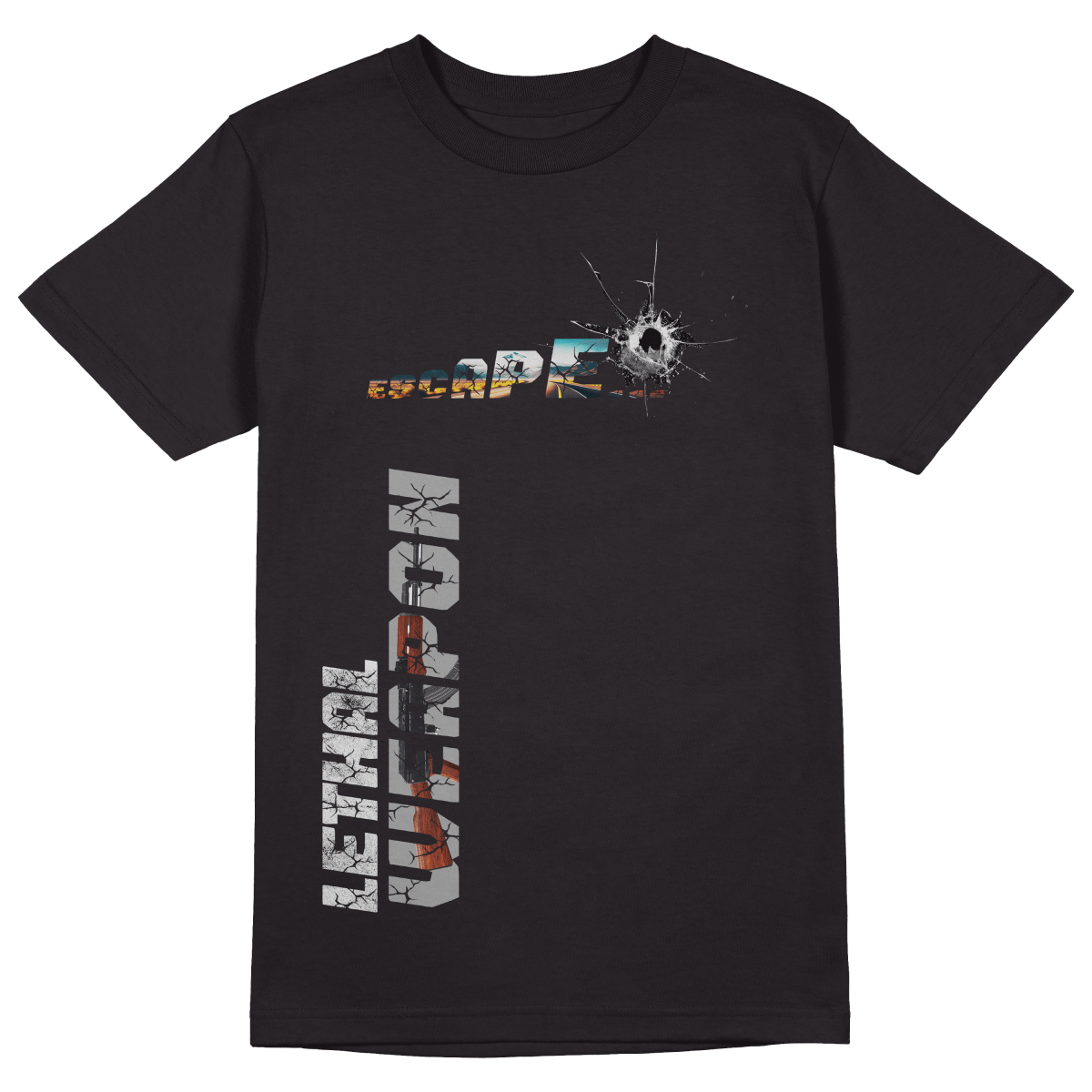 Lethal Weapon T-Shirt - Jet Blackk
