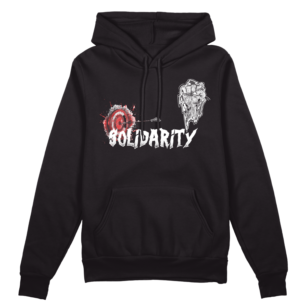 Solidarity Hoodie - Jet Blackk