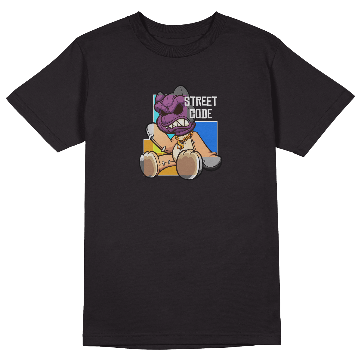 Street Code T-Shirt - Jet Blackk