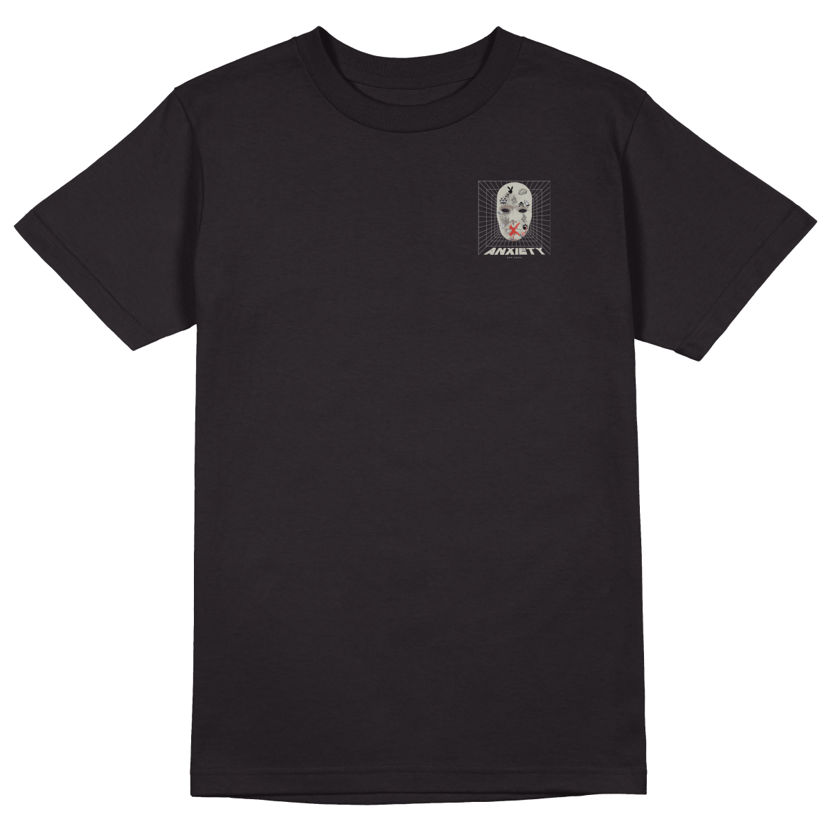 Anxiety T-Shirt - Jet Blackk