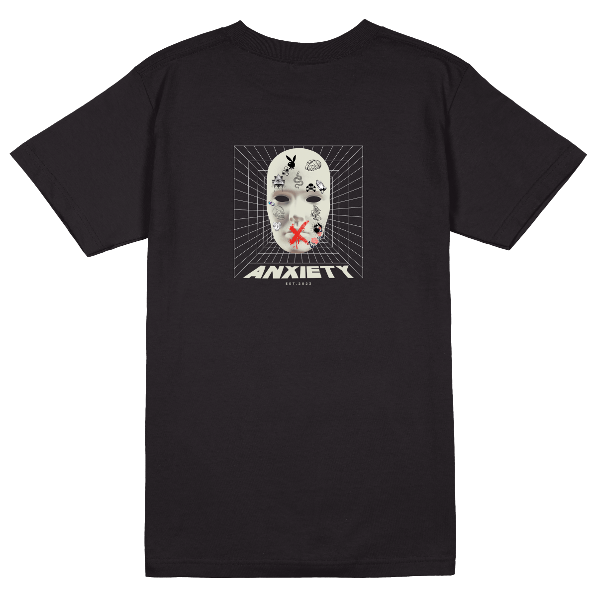 Anxiety T-Shirt - Jet Blackk
