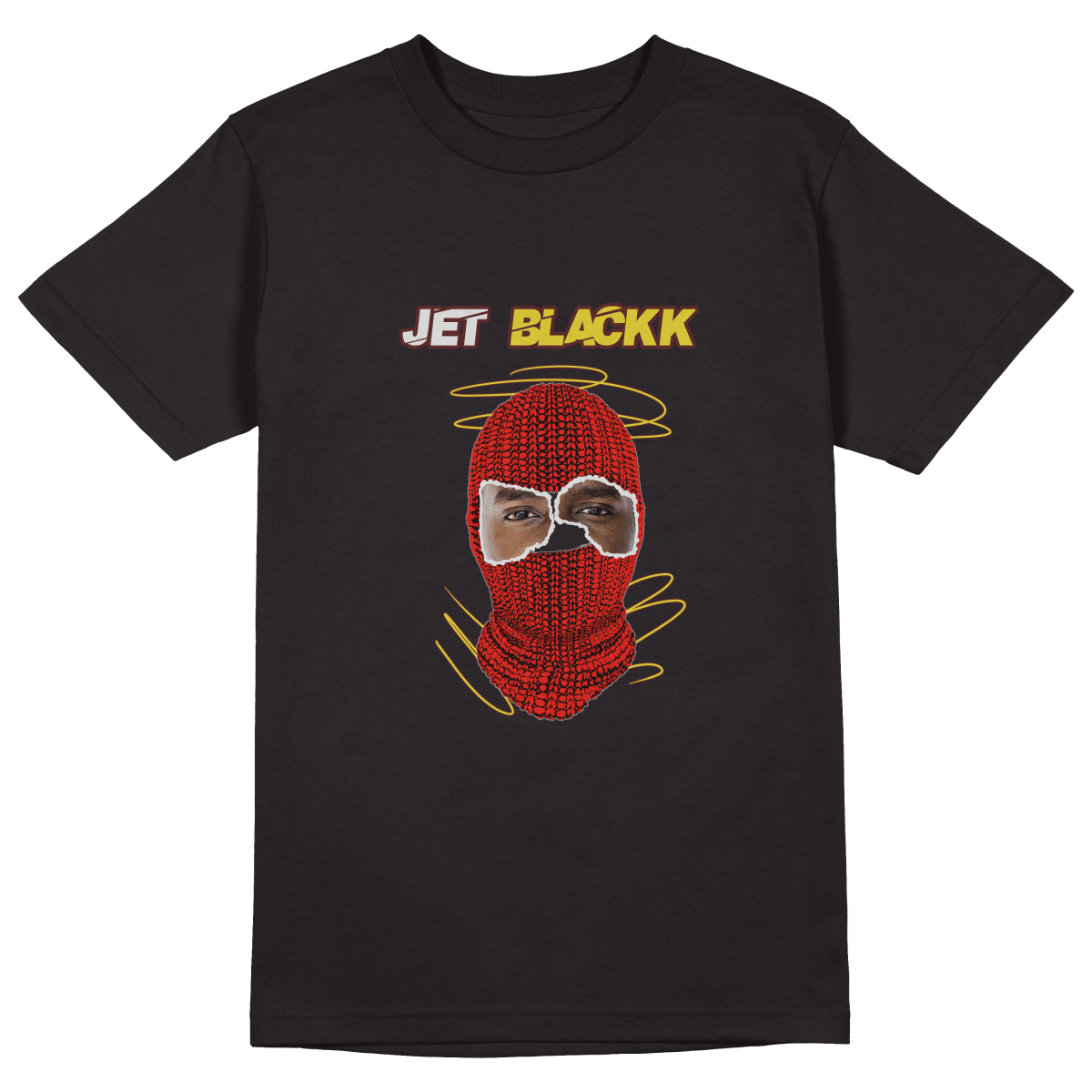 Balaclava T-Shirt - Jet Blackk