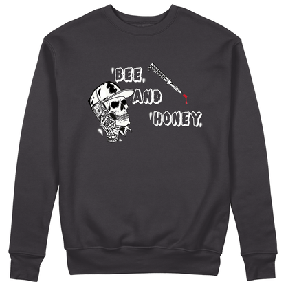 Bee and Honey Sweatshirt - Jet Blackk