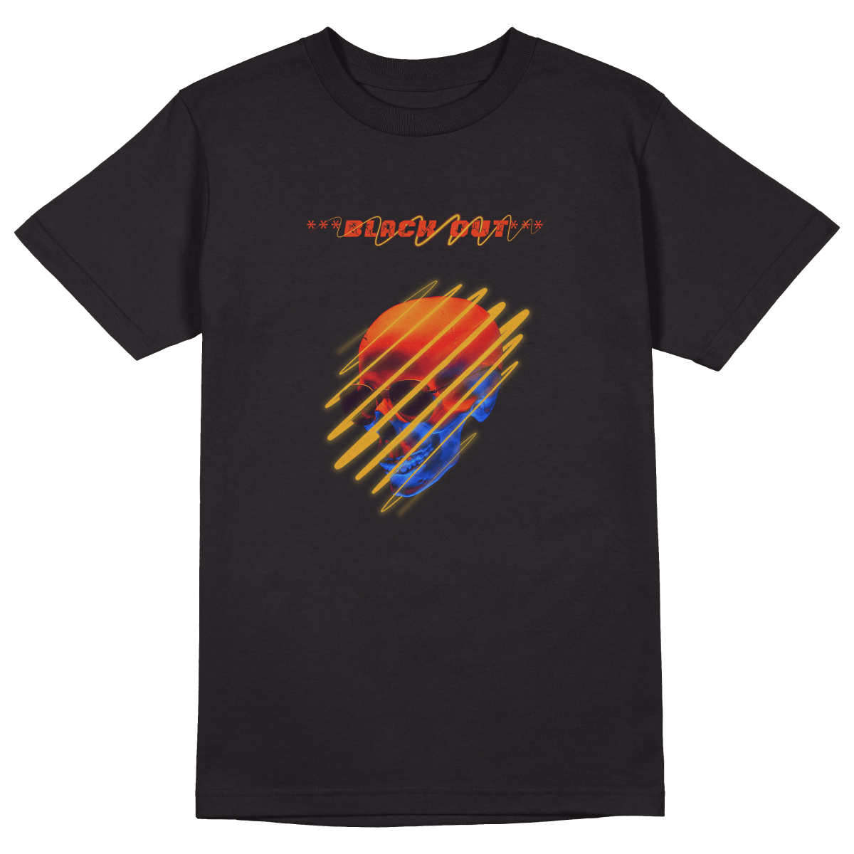 Black Out T-Shirt - Jet Blackk