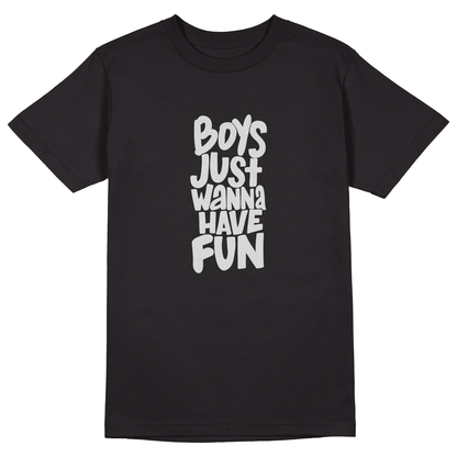 Boys and Fun T-Shirt - Jet Blackk