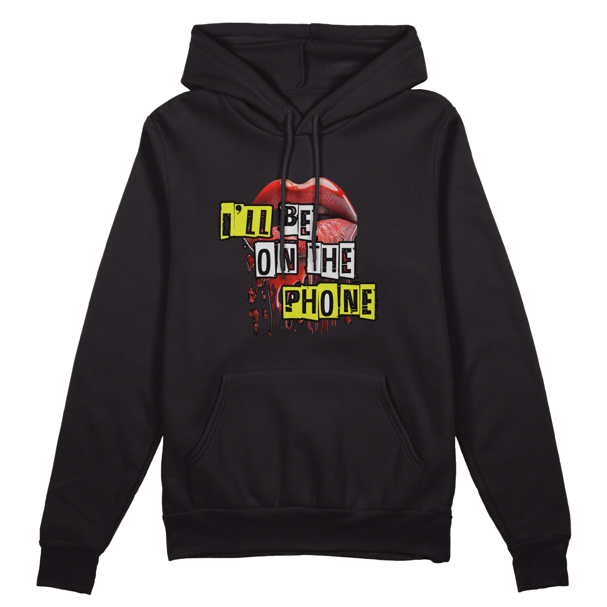 Call Me Baby Hoodie - Jet Blackk