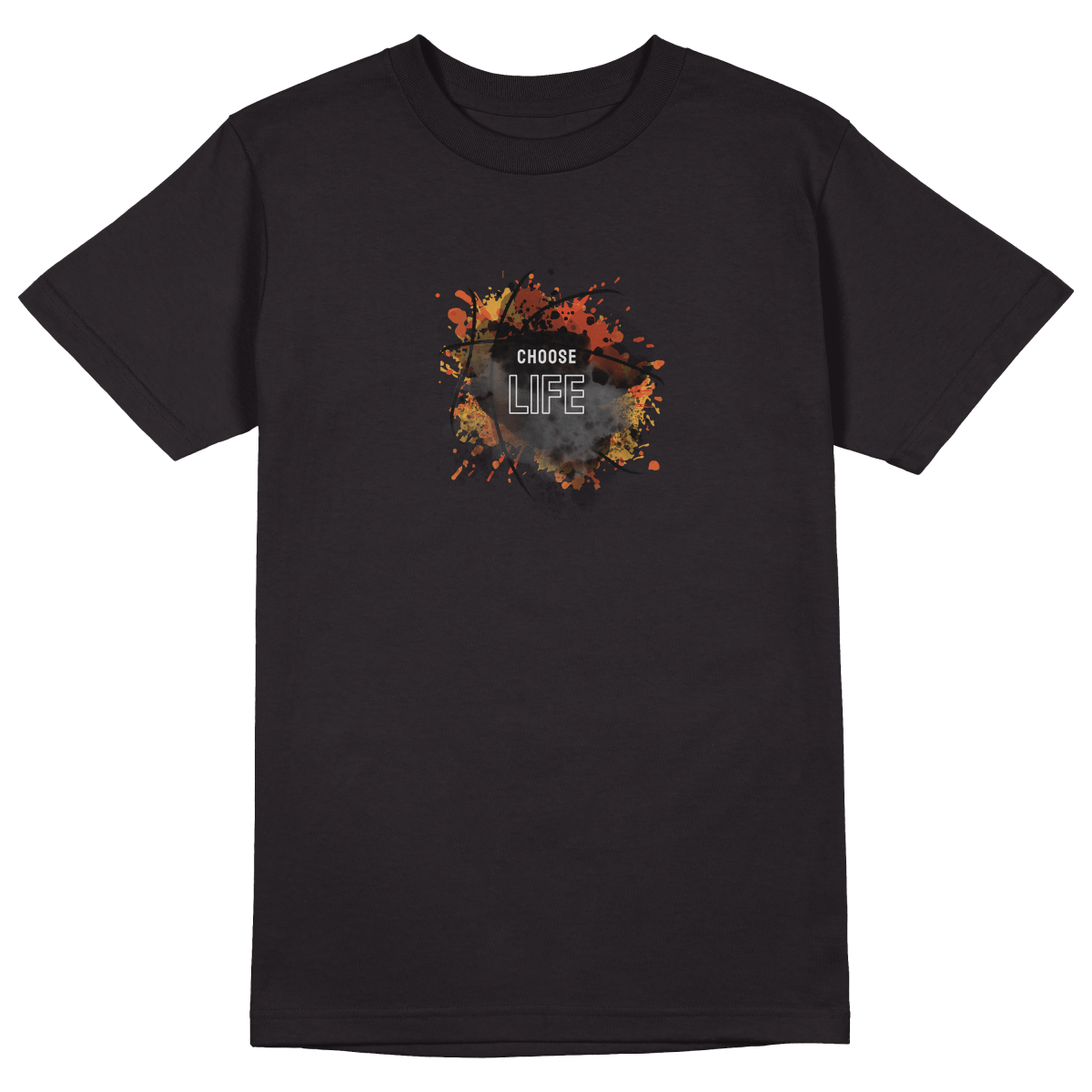 Choose Life T-Shirt - Jet Blackk