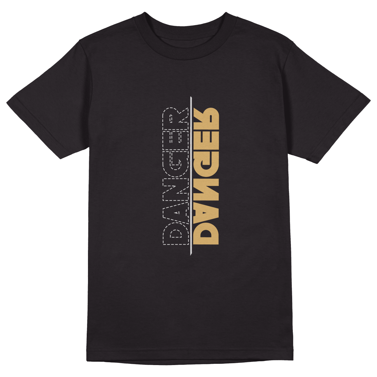 Danger T-Shirt - Jet Blackk