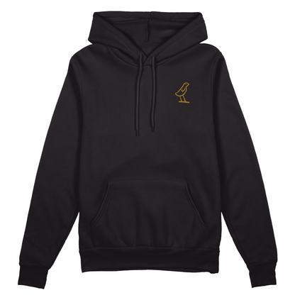 Egyptian Bird Hoodie - Jet Blackk