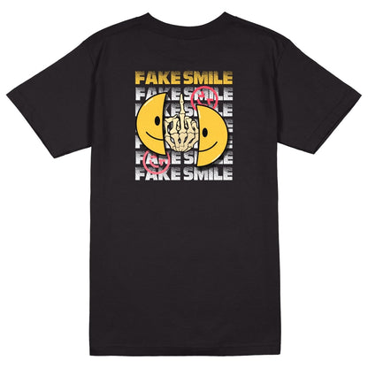 Fake Smile T-Shirt - Jet Blackk