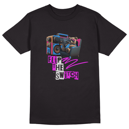 Flip the Switch T-Shirt - Jet Blackk