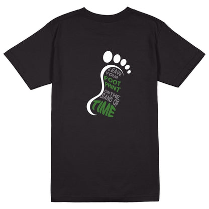 Footprints T-Shirt - Jet Blackk