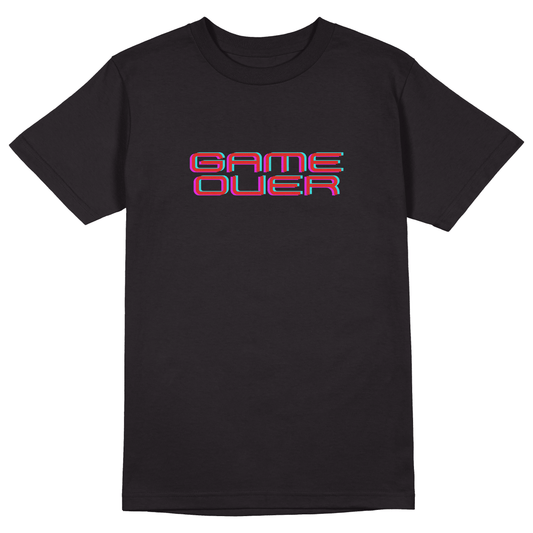 Game Over T-Shirt - Jet Blackk