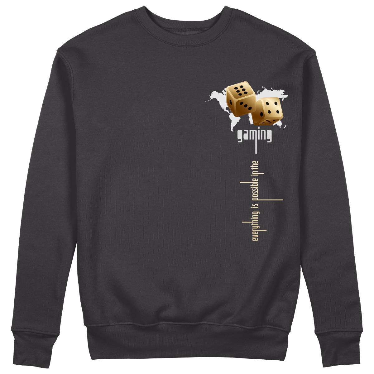 Gaming Sweatshirt - Jet Blackk