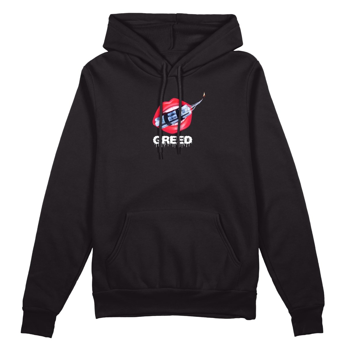Greed Hoodie - Jet Blackk