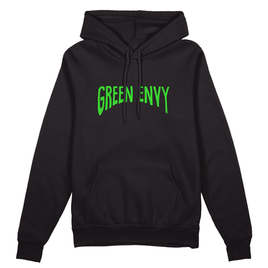 Green Envy Hoodie - Jet Blackk