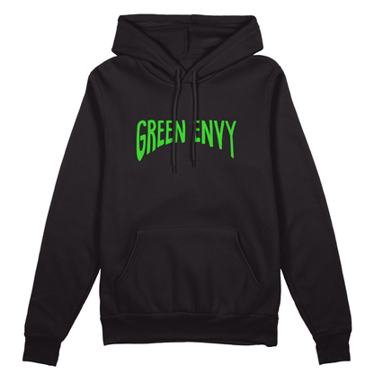Green Envy Hoodie - Jet Blackk
