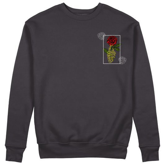 Kiss From A Rose Sweatshirt - Jet Blackk