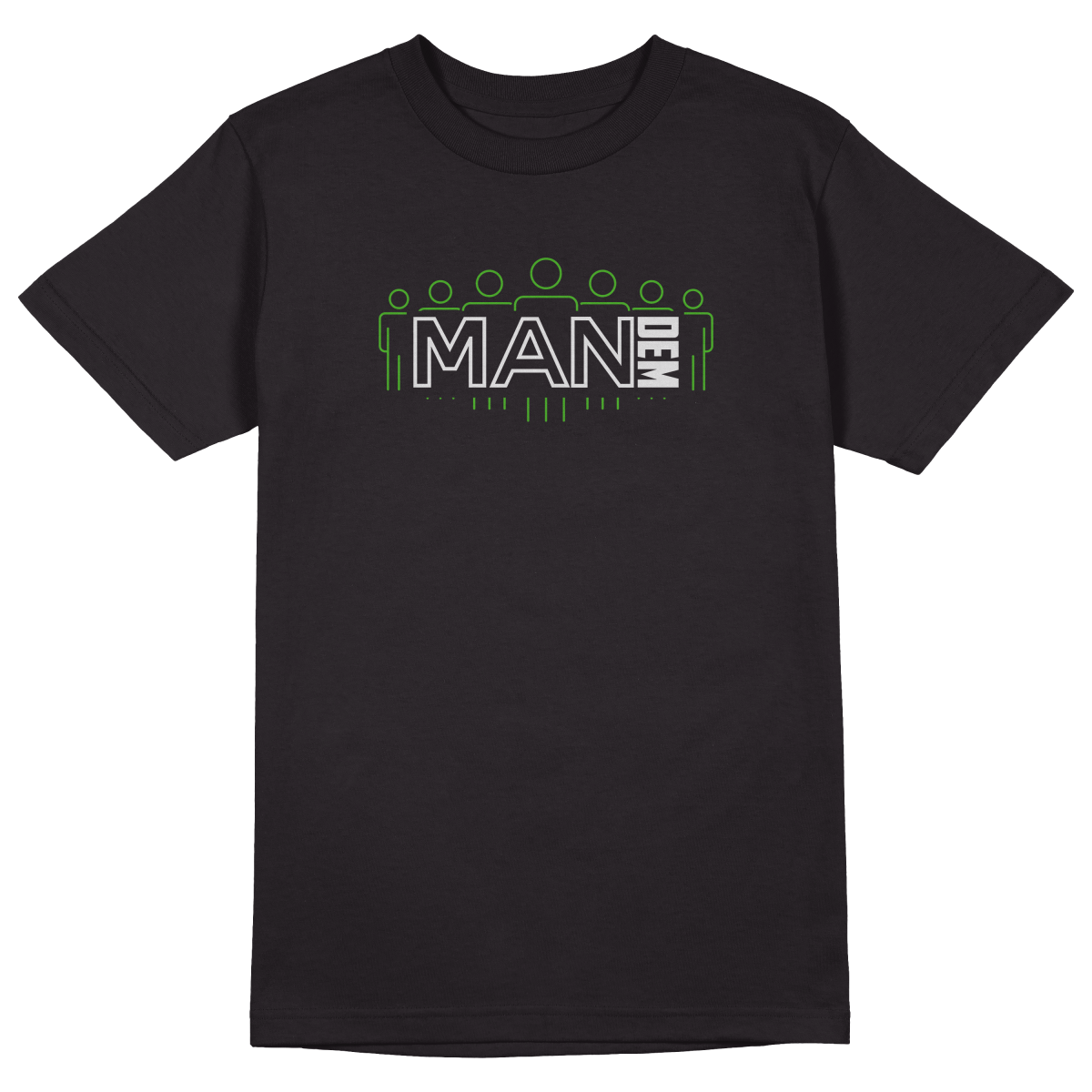 Man Dem T-Shirt - Jet Blackk