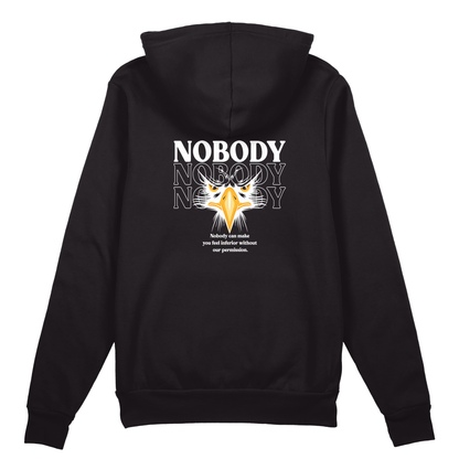 Nobody Hoodie - Jet Blackk