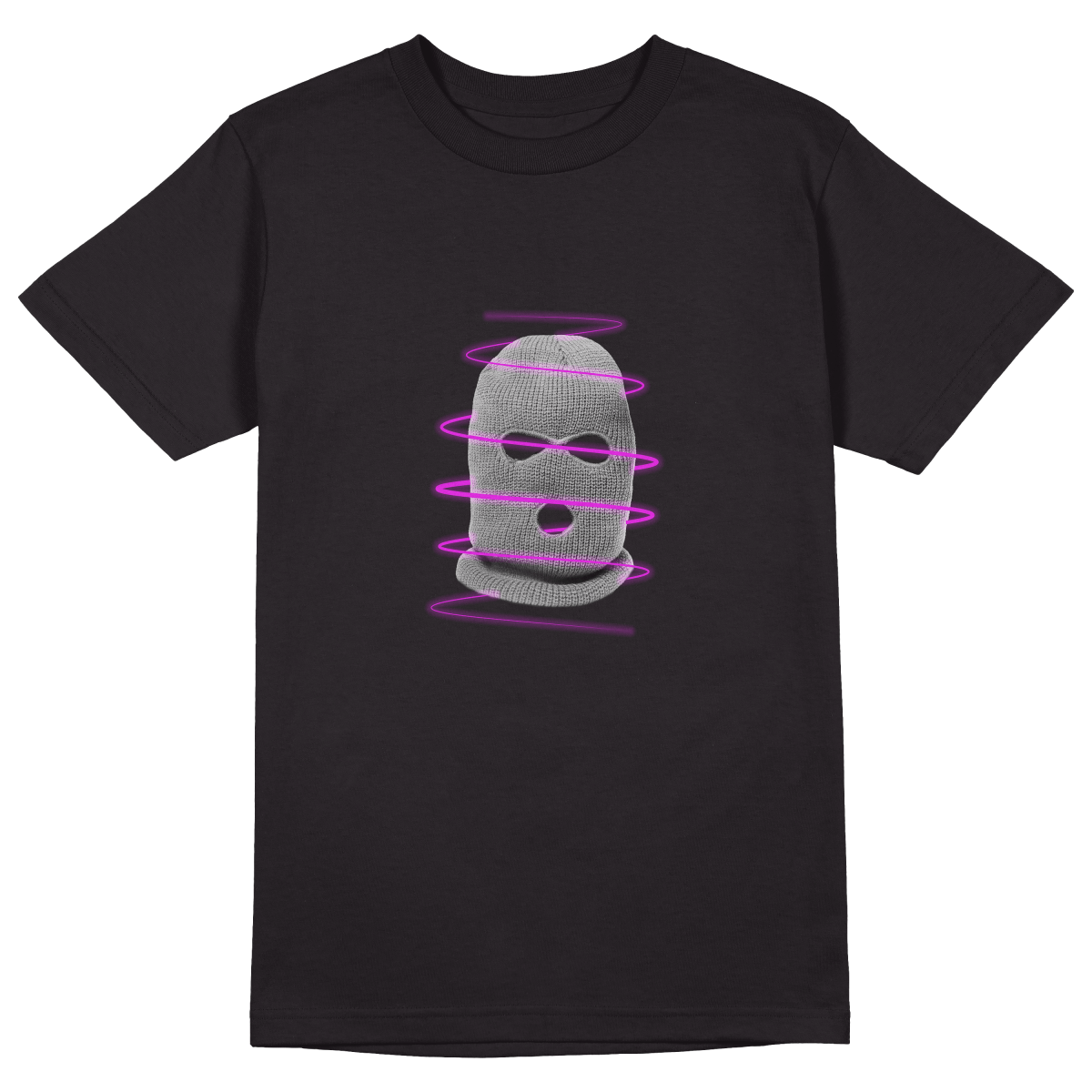 Over lay T-Shirt - Jet Blackk