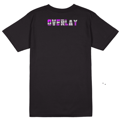 Over lay T-Shirt - Jet Blackk