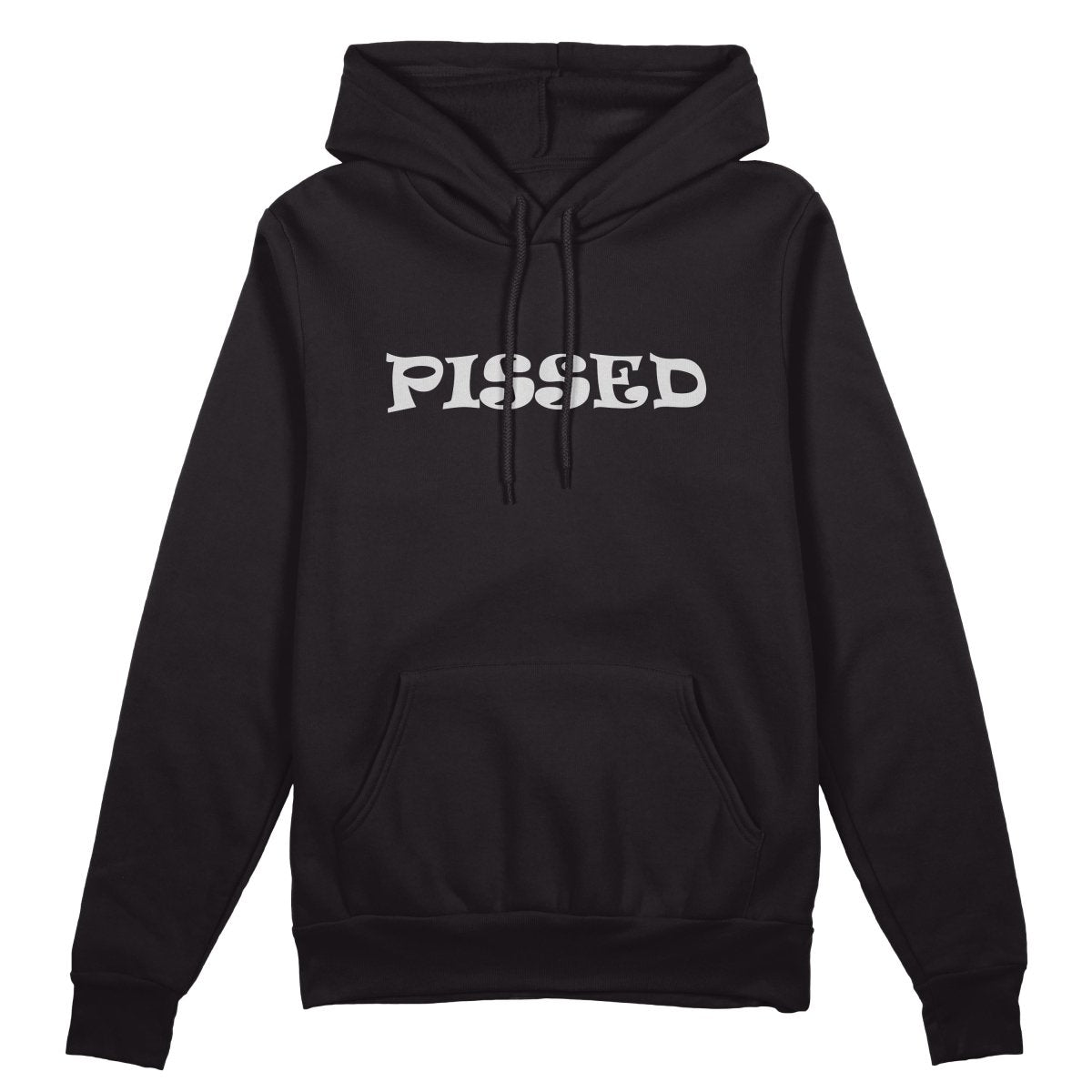 Pissed Hoodie - Jet Blackk