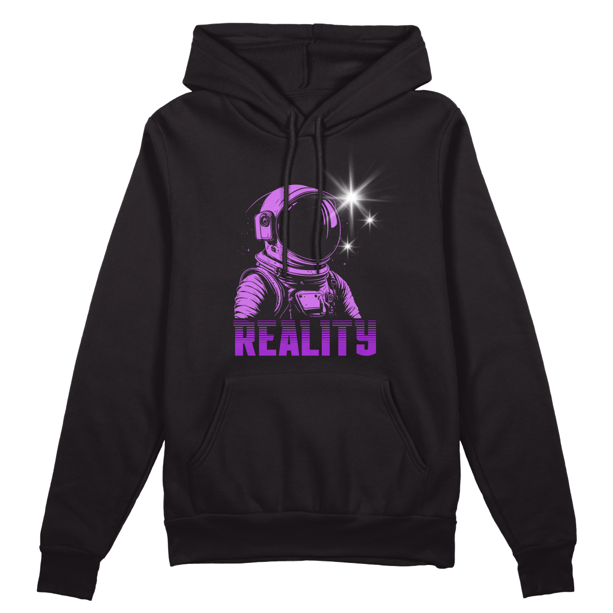 Reality Hoodie - Jet Blackk