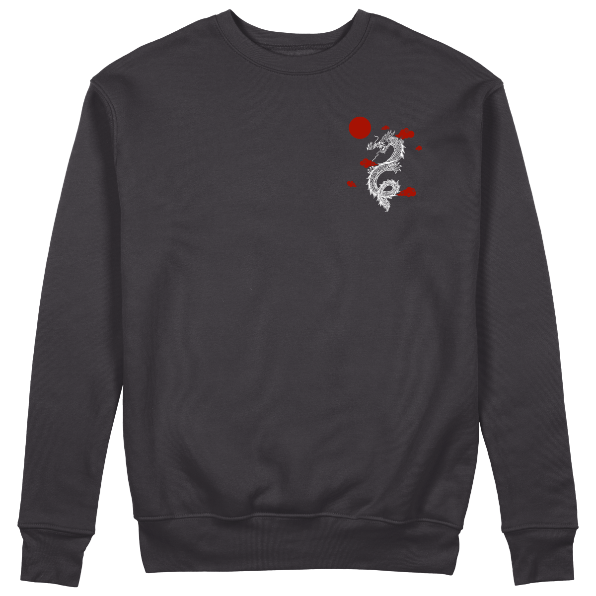 Red Dragon Sweatshirt - Jet Blackk