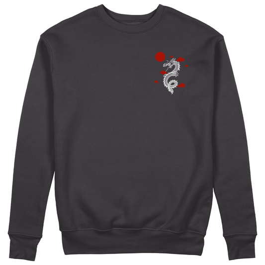 Red Dragon Sweatshirt - Jet Blackk