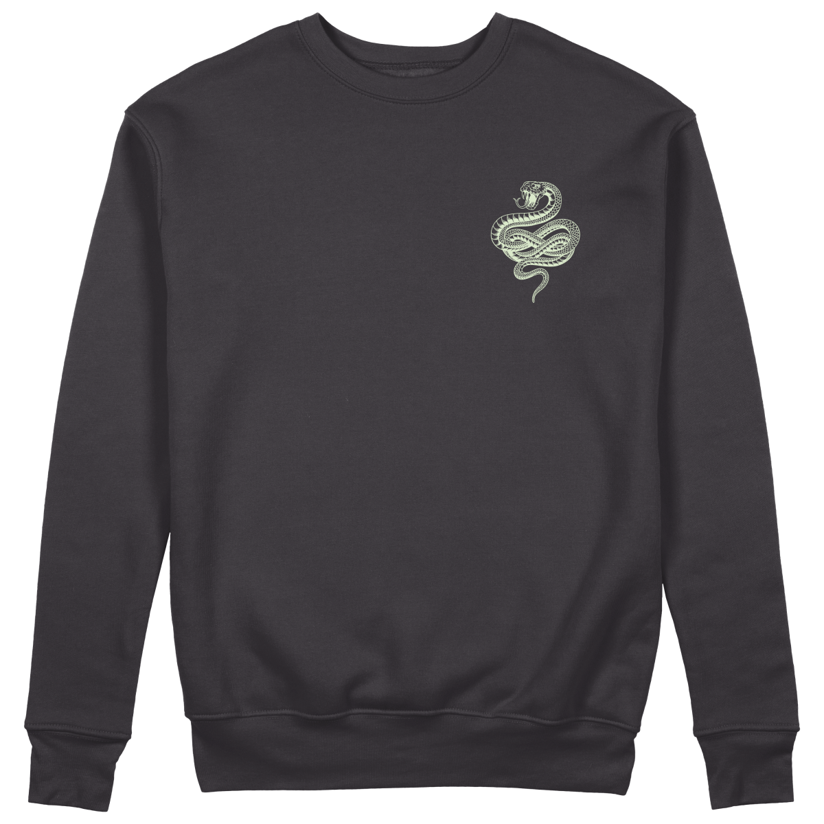 Slippery Serpent Sweatshirt - Jet Blackk