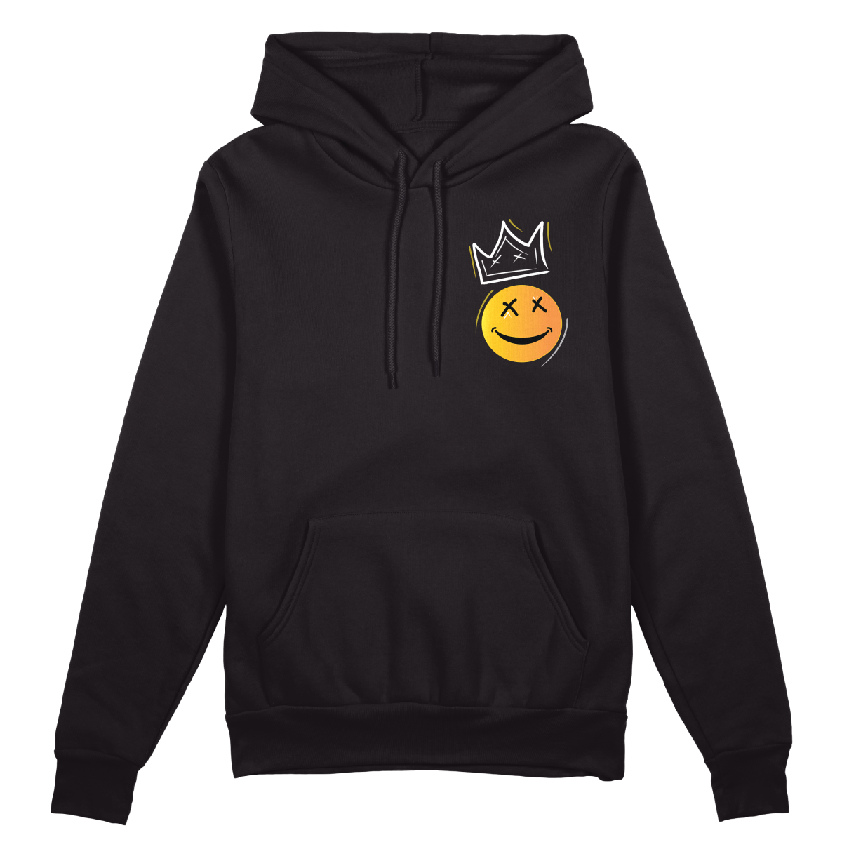 Smile Hoodie - Jet Blackk