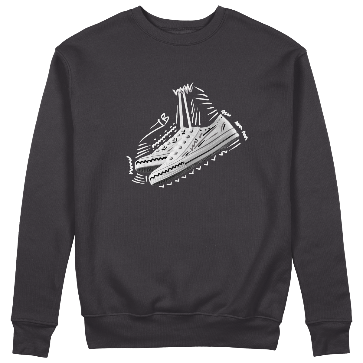 Sneakers Sweatshirt - Jet Blackk
