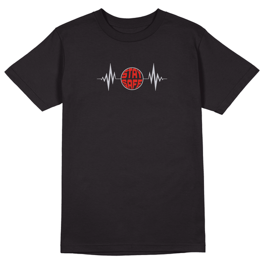 Stay Safe T-Shirt - Jet Blackk