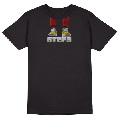 Steps T-shirt - Jet Blackk