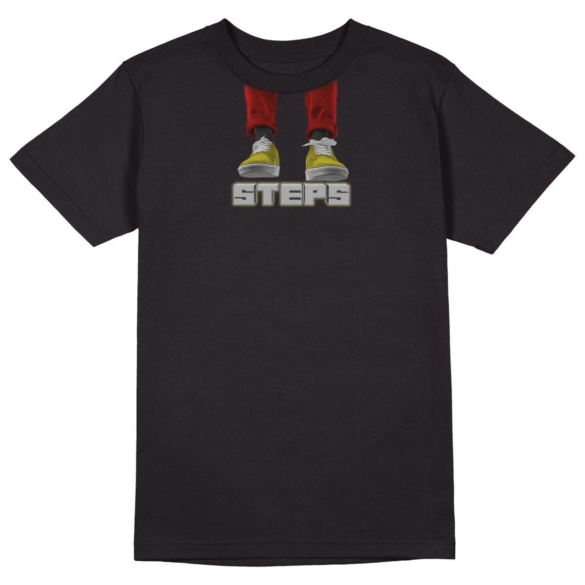 Steps T-shirt - Jet Blackk