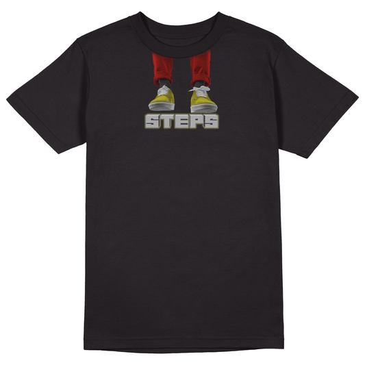 Steps T-shirt - Jet Blackk