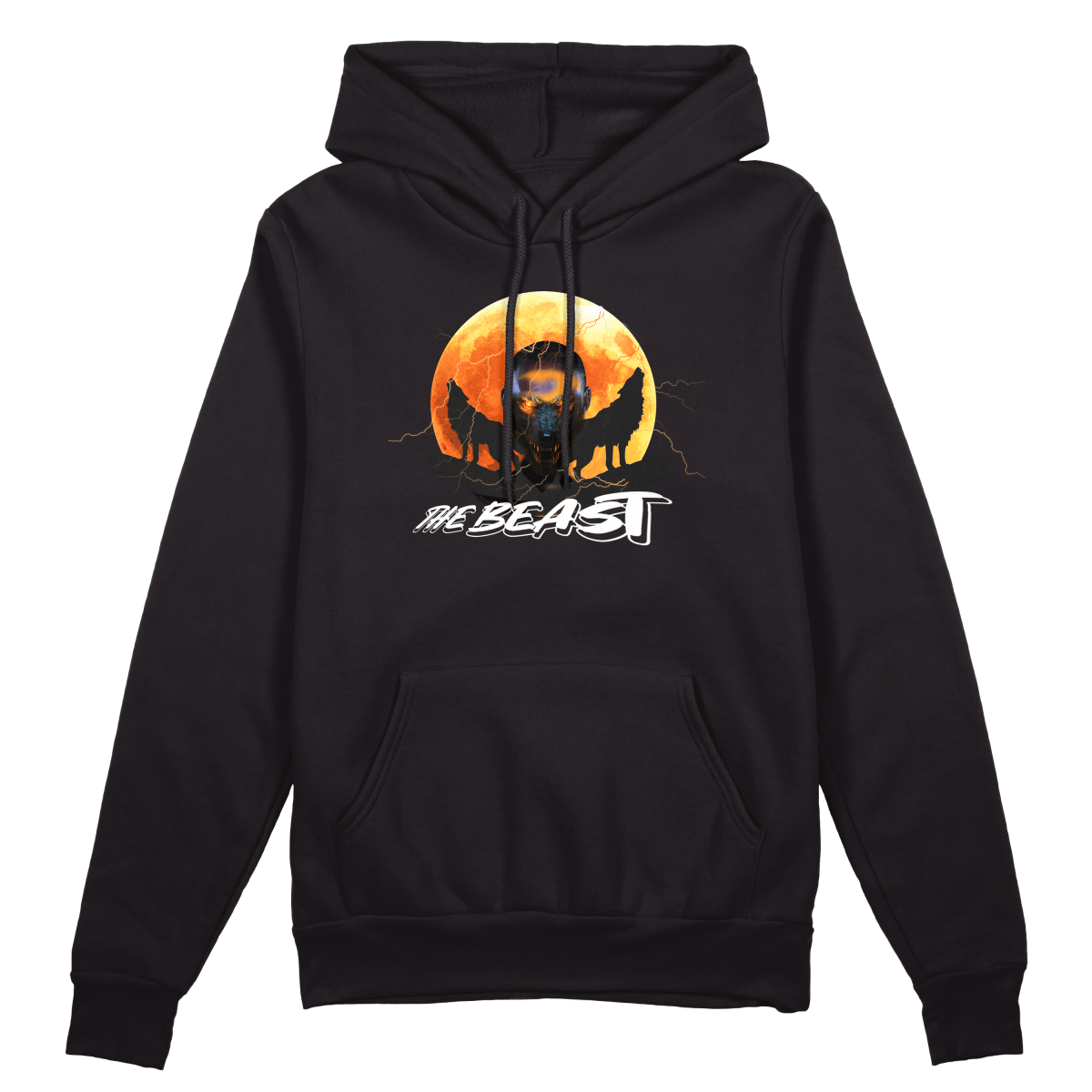 The Beast Hoodie - Jet Blackk
