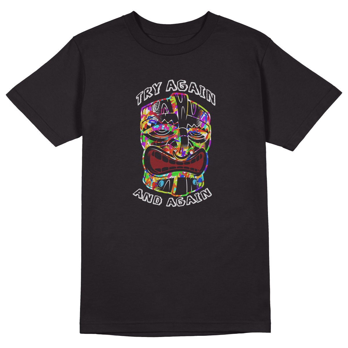 Try Again T-shirt - Jet Blackk