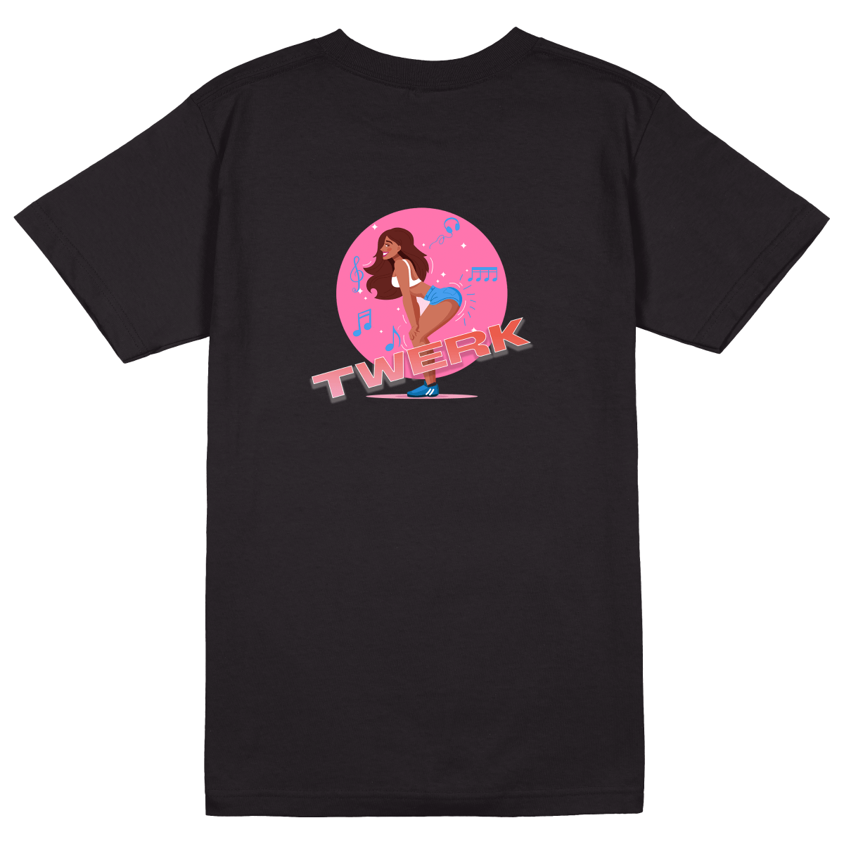 Twerk T-Shirt - Jet Blackk