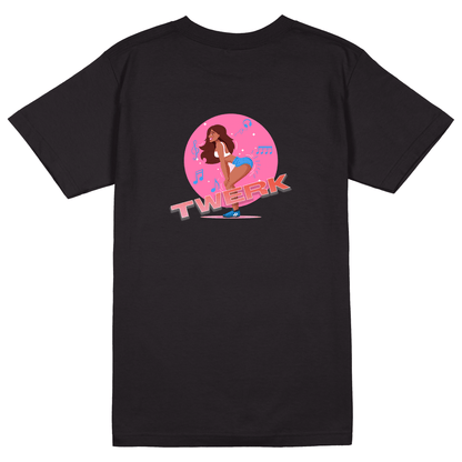 Twerk T-Shirt - Jet Blackk