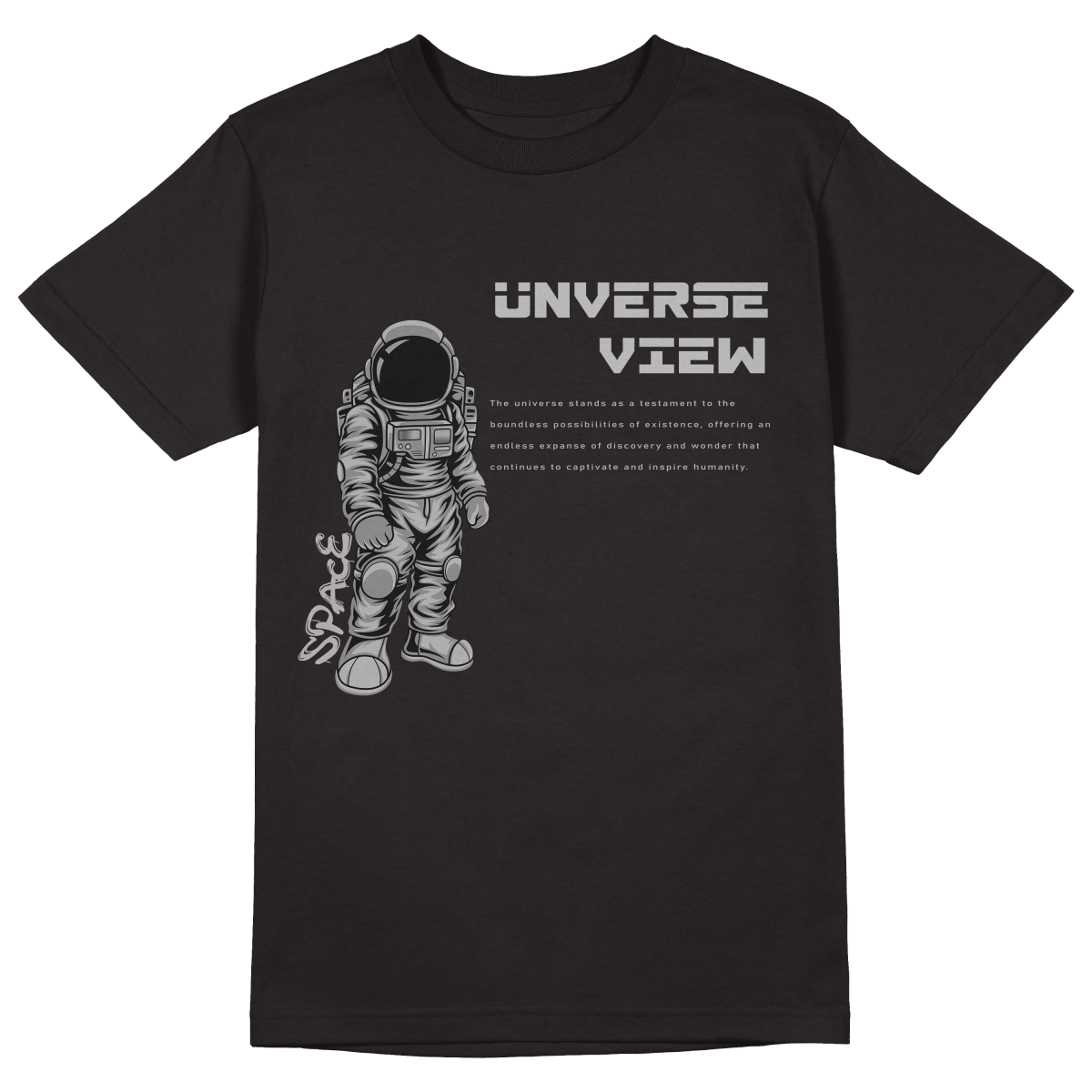 Universe T-Shirt - Jet Blackk