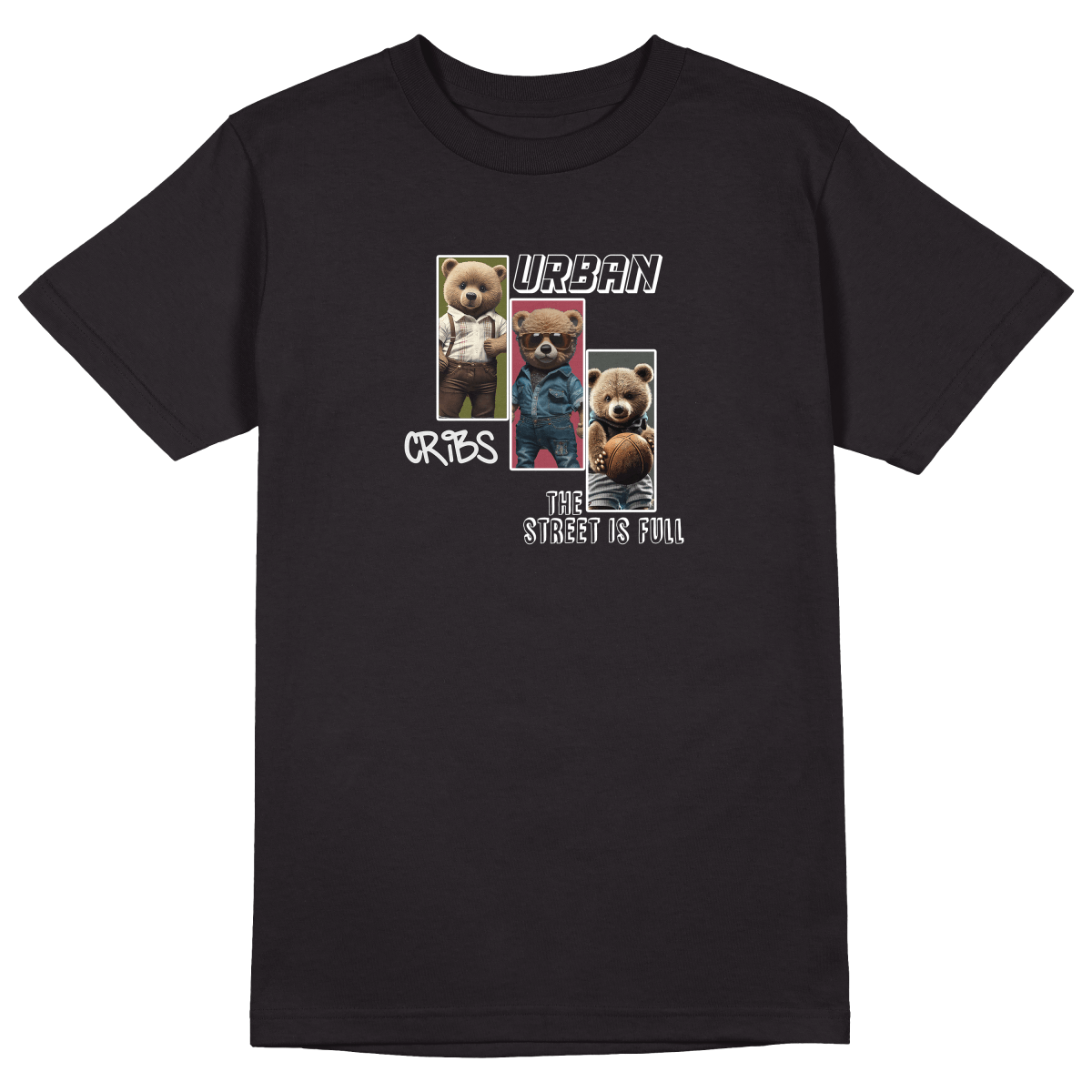 Urban Cribs T-Shirt - Jet Blackk
