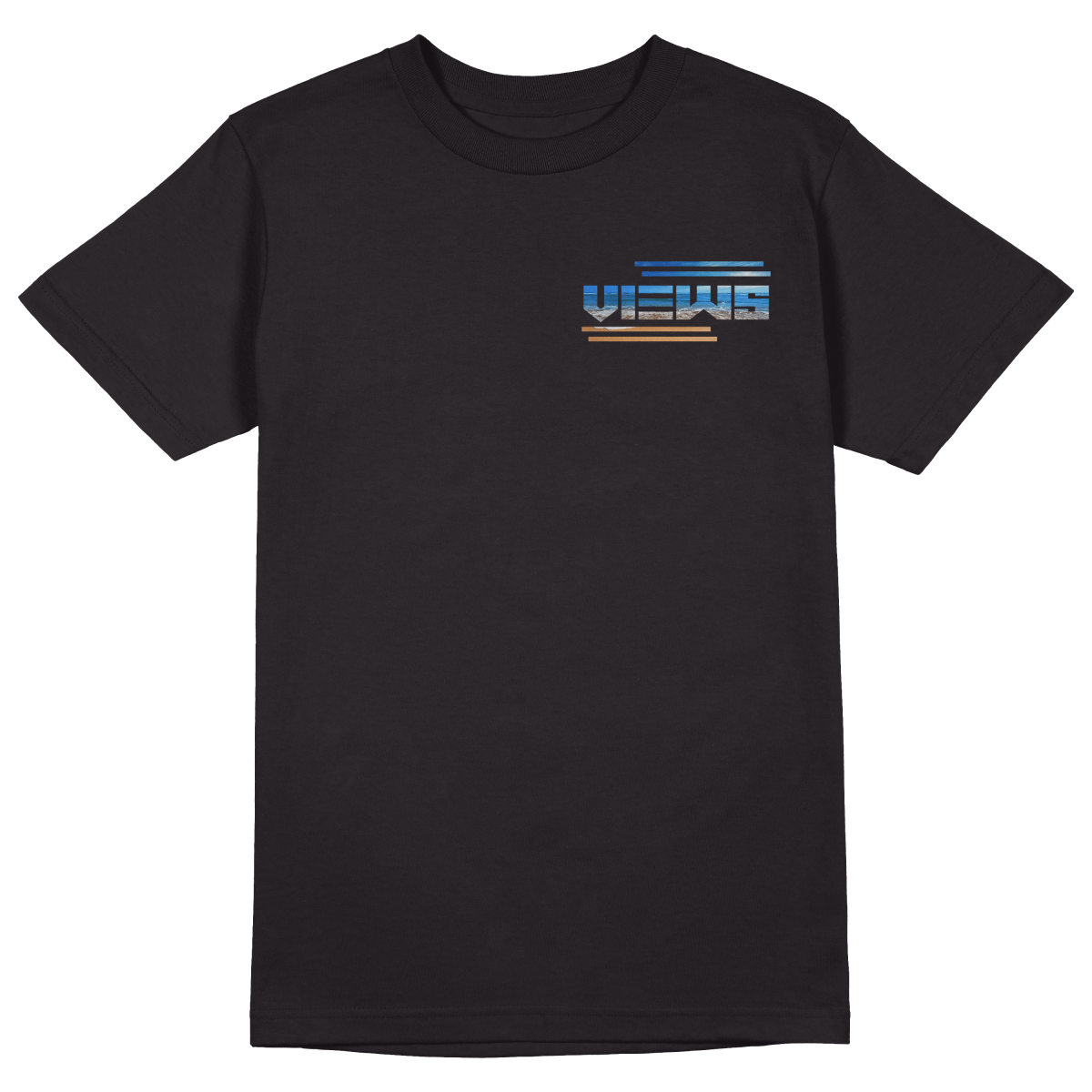 Views T-Shirt - Jet Blackk