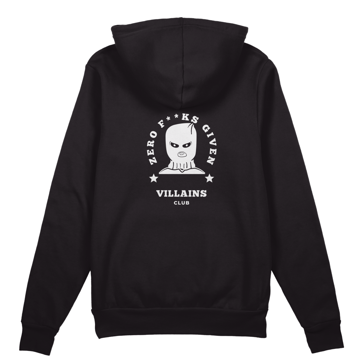 Villians Club Hoodie - Jet Blackk